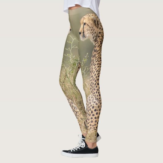 Cheetah gefotografeerd in de wilde kwaliteit leggings (Links)