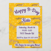 Cheetah Gelukkige Verjaardag Kaart (Voorkant / Achterkant)