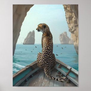 CHEETAH Genieten van open Zee 🌊 Poster