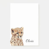 Cheetah gezicht gepersonaliseerd post-it® notes (Voorkant)