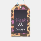 Cheetah Gift Label Cadeaulabel (Voorkant)