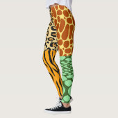Cheetah, Giraffe, Tijger en Snake Leggings (Links)