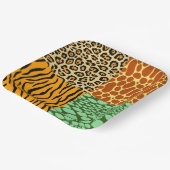 Cheetah, Giraffe, Tijger en Snake Papieren Bordje (Gebogen)