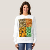 Cheetah, Giraffe, Tijger en Snake Trui (Voorkant volledig)