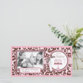 Cheetah Girl Birthday-fotokaart (Staand voorkant)
