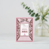 Cheetah Girl Birthday Herinneringskaart Informatiekaartje (Staand voorkant)