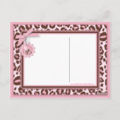 Cheetah Girl Briefkaart Roze B (Achterkant)