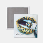 Cheetah Girl Magneet (Voorkant / Achterkant)