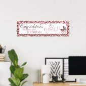 Cheetah Girl Party Banner B Poster (Thuiskantoor)