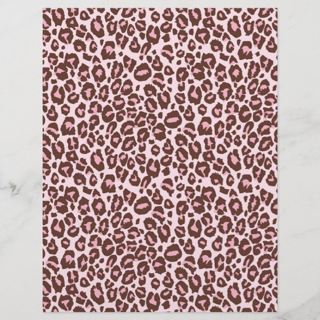 Cheetah Girl Scrapbook Paper Dual-side CH (Voorkant)