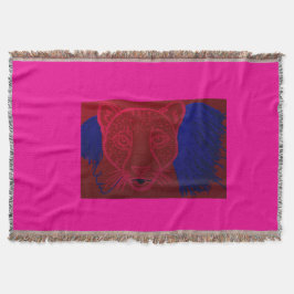Cheetah Girl Spirit Throw Blanket Deken