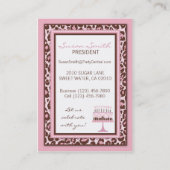 Cheetah Girl Visitekaartje (Achterkant)