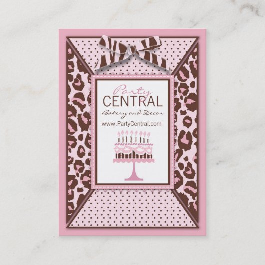 Cheetah Girl Visitekaartje (Voorkant)