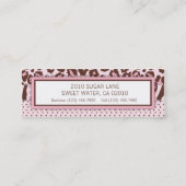 Cheetah Girl Visitekaartje (Achterkant)