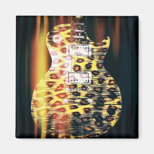 Cheetah gitaar magneet (Voorkant)