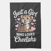 Cheetah Grappige Quote  Theedoek (Verticaal)