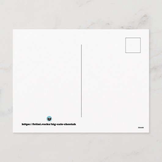 Cheetah Guardian, Kitten Heart Feestdagenkaart (Achterkant)