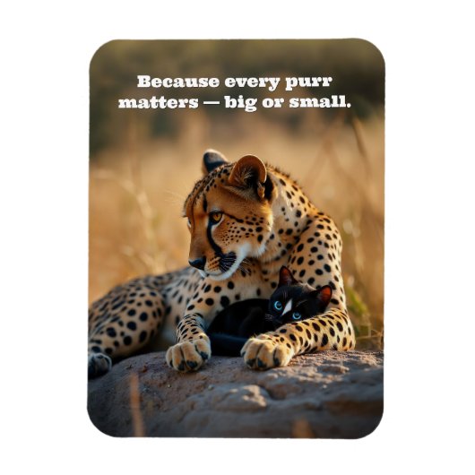 Cheetah Guardian, Kitten Heart Magneet (Verticaal)