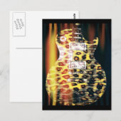 Cheetah Guitar Briefkaart (Voorkant / Achterkant)