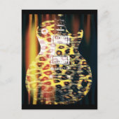 Cheetah Guitar Briefkaart (Voorkant)