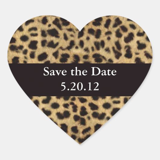 Cheetah Hart Sticker (Voorkant)