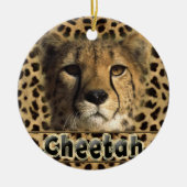CHEETAH HEAD KERAMISCH ORNAMENT (Voorkant)