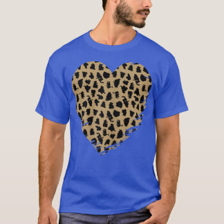 Cheetah Heart Leopard Print  T-shirt