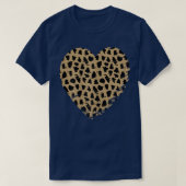 Cheetah Heart Leopard Print  T-shirt (Design voorkant)