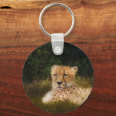 Cheetah herstellen in het centrum voor wilde diere sleutelhanger (Voorkant)