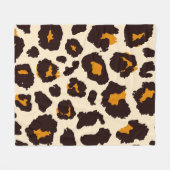 Cheetah huid, dierlijke print textuur. fleece deken (Voorkant (Horizontaal))