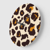 Cheetah huid, dierlijke print textuur. grote klok (Hoek)