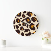 Cheetah huid, dierlijke print textuur. grote klok (Huis)