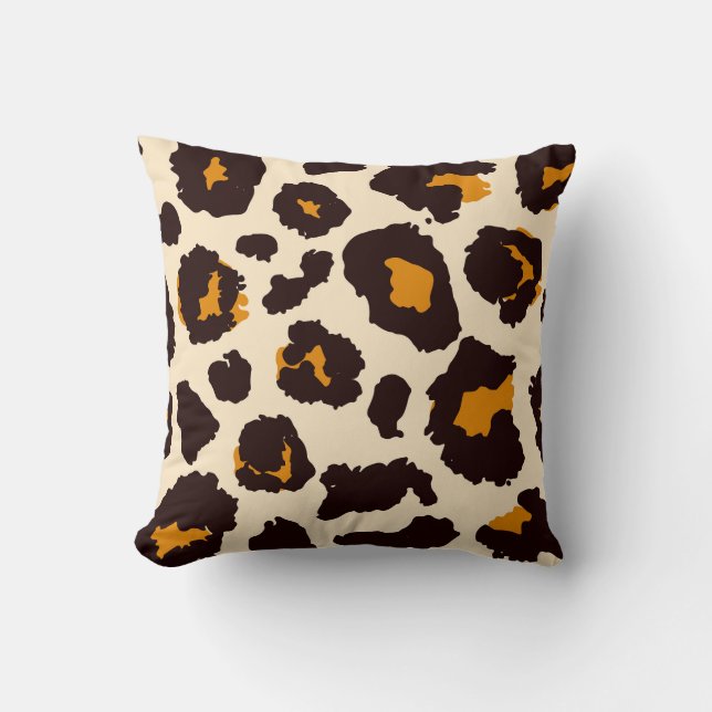 Cheetah huid, dierlijke print textuur. kussen (Voorkant)