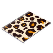 Cheetah huid, dierlijke print textuur. notitieboek (Linkerzijde)