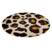 Cheetah huid, dierlijke print textuur. snijplank (Hoek)