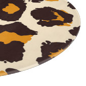 Cheetah huid, dierlijke print textuur. snijplank (Hoek)