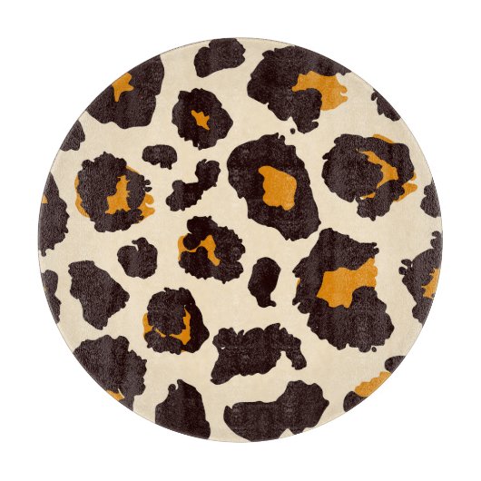 Cheetah huid, dierlijke print textuur. snijplank (Voorkant)