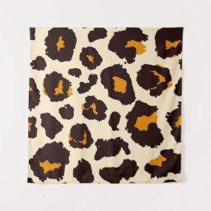Cheetah huid, dierlijke print textuur. wandkleed