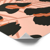 Cheetah huid, levendig naadloos patroon. poster (Hoek)