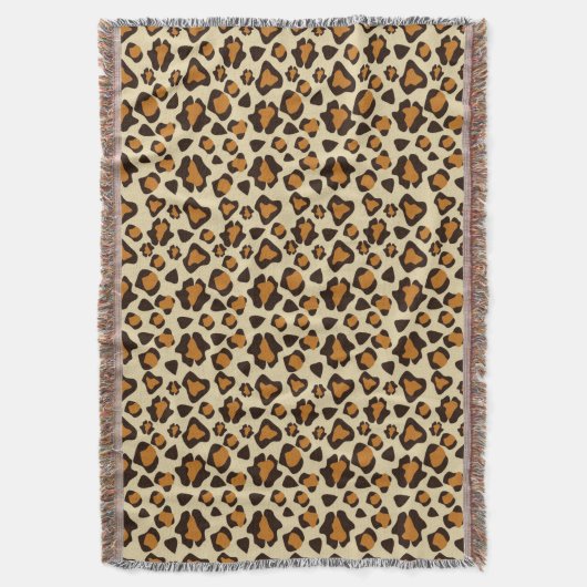 Cheetah huidpatroon deken (Voorkant Verticaal)