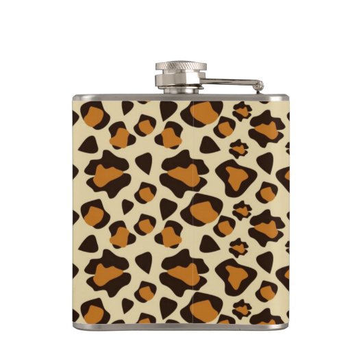 Cheetah huidpatroon heupfles (Achterkant)