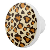 Cheetah huidpatroon keramische knop (Rechts)