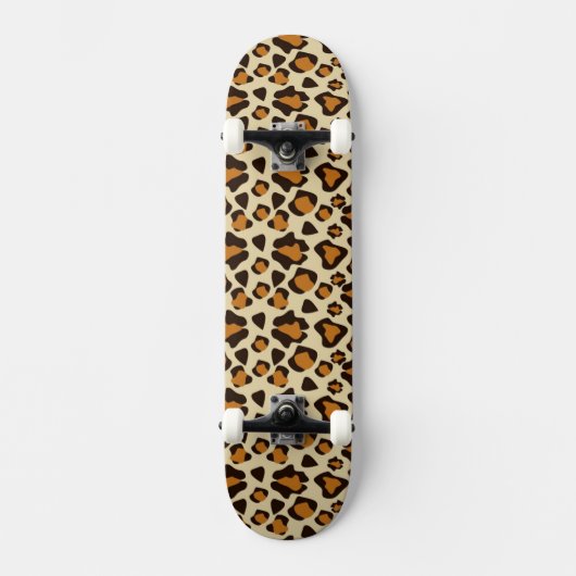 Cheetah huidpatroon persoonlijk skateboard (Voorkant)