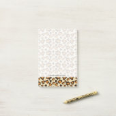 Cheetah huidpatroon post-it® notes (Op bureau)