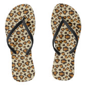 Cheetah huidpatroon teenslippers (Voetbed)