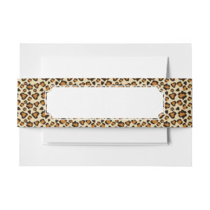 Cheetah huidpatroon uitnodigingen wikkel