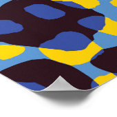 Cheetah huidtextuur, naadloze dierenprint. poster (Hoek)