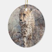 Cheetah Hunting Keramisch Ornament (Links)
