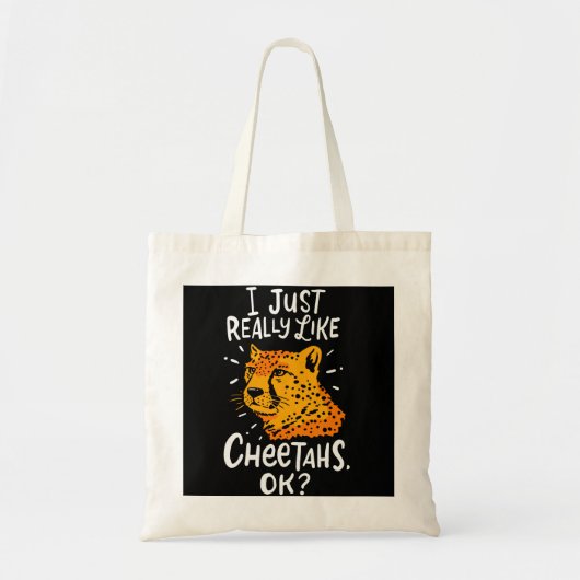CHEETAH: Ik hou echt van Cheetahs Tote Bag (Voorkant)