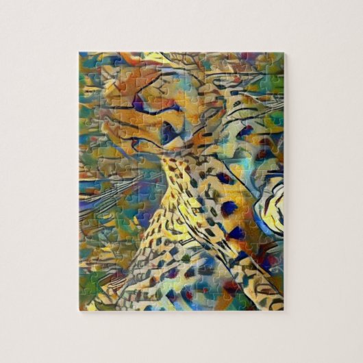 Cheetah in Afrika Legpuzzel (Verticaal)